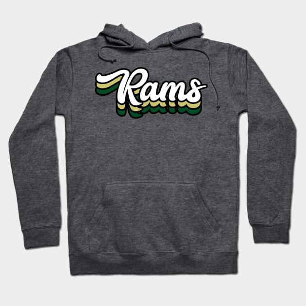 Rams - Colorado State University Hoodie by Josh Wuflestad